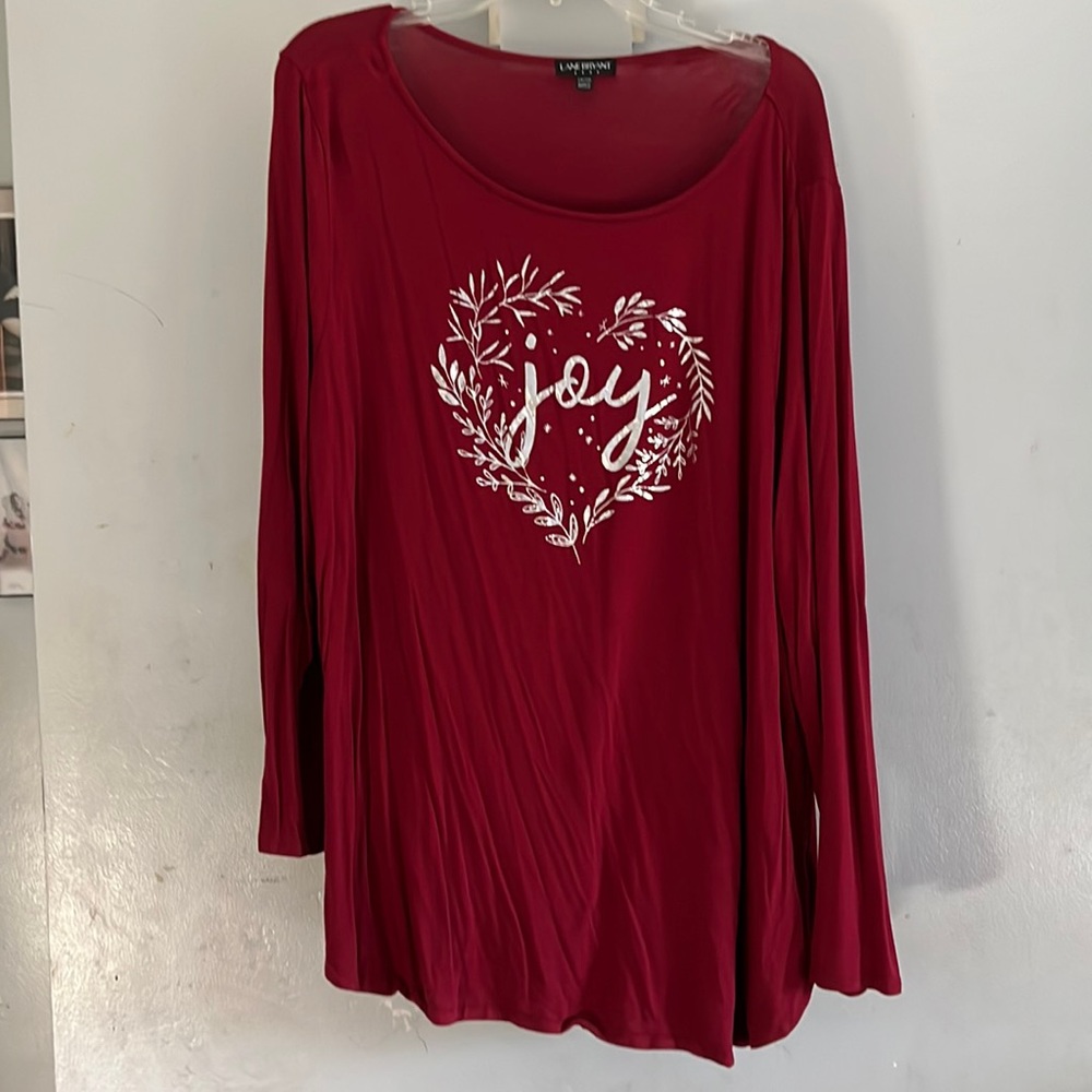 Women’s long sleeve holiday blouse